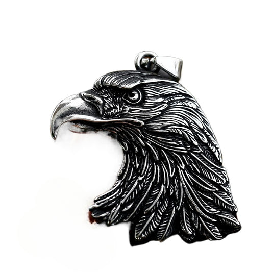 Gothic Eagle Pendant in Dark Titanium Steel for Men - Cross-Border Wholesale Jewelry