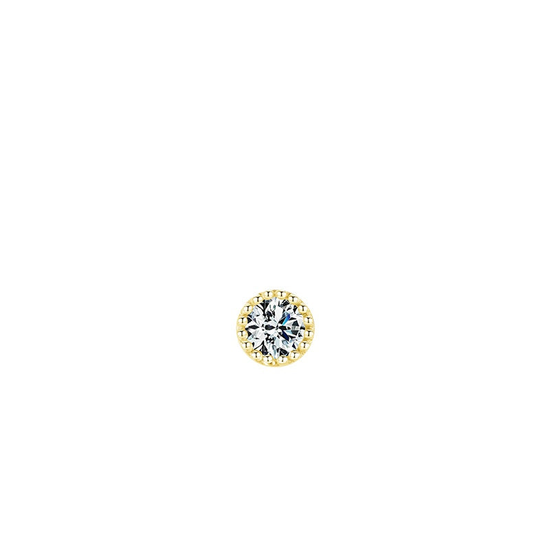 925 Sterling Silver Petite Zircon Earrings