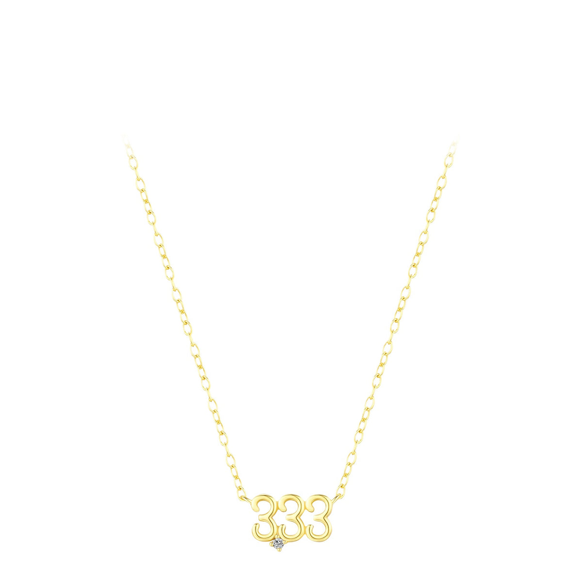 925 Sterling Silver Lucky Number Necklace