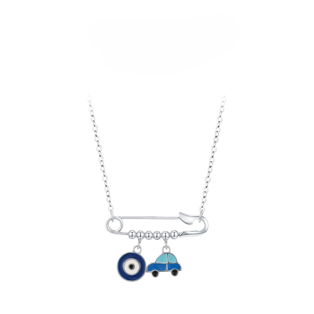 925 Sterling Silver Geometric Necklace