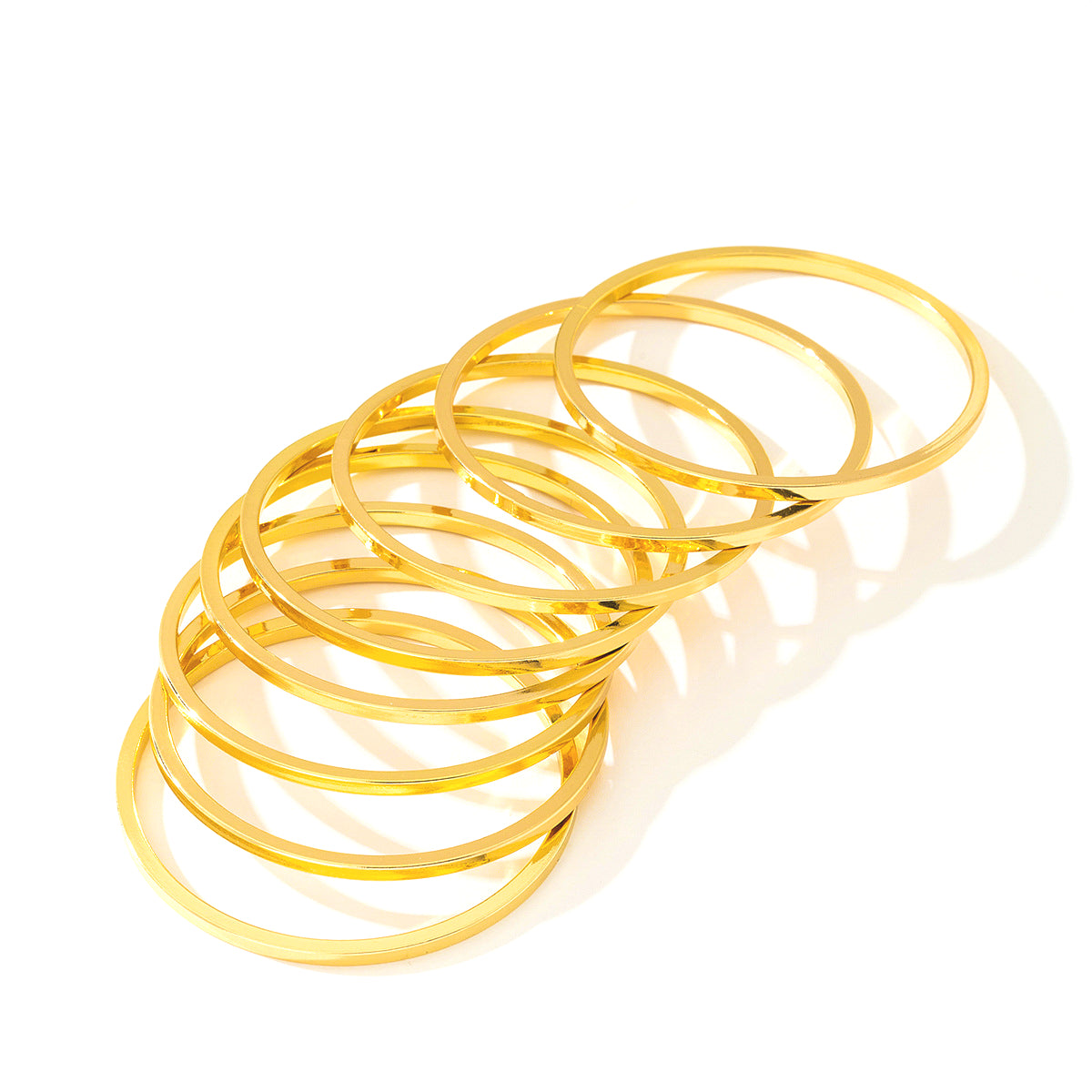 Planderful Vienna Verve Bracelets Set – Stylish Metal Geometric Design