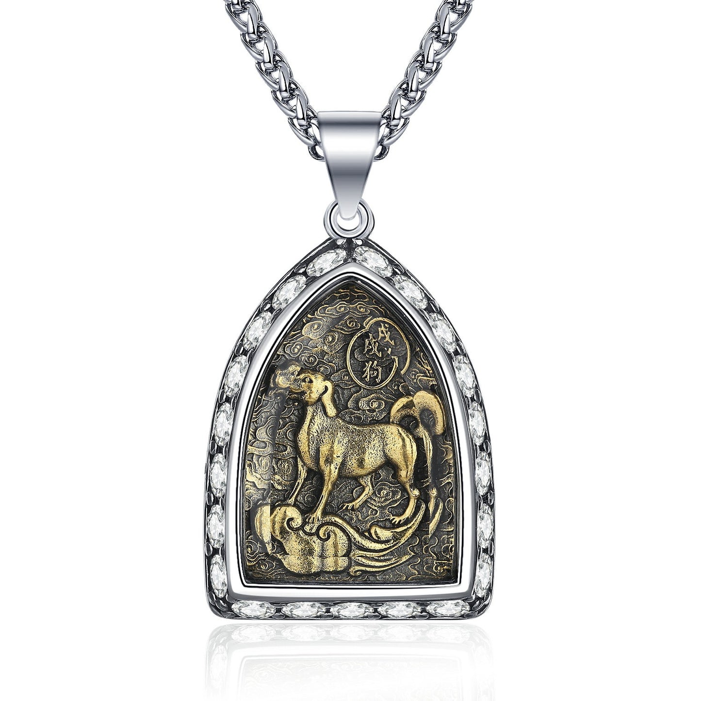 Steel Necklace – Luxury Zodiac Amulet Pendant