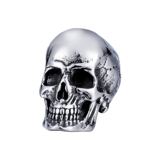 Rebel Spirit Men's Skull Pendant - Customizable Stainless Steel Punk Jewelry