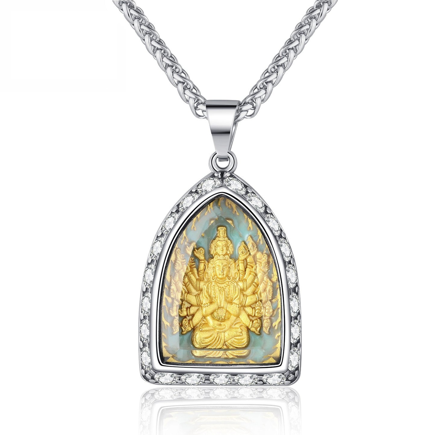 Steel Necklace – Statement Zodiac Amulet