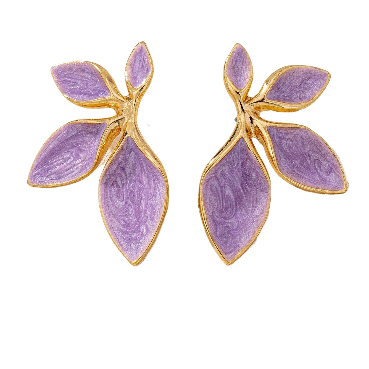 Planderful Vienna Verve Earrings – Bohemian Leaf Design