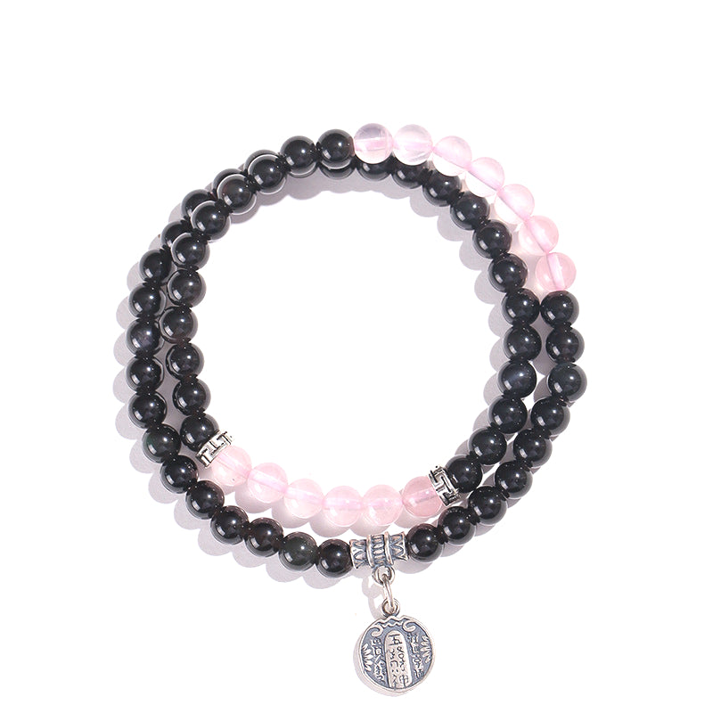 Planderful Fortune's Favor Bracelet – Premium Obsidian and Crystal Design