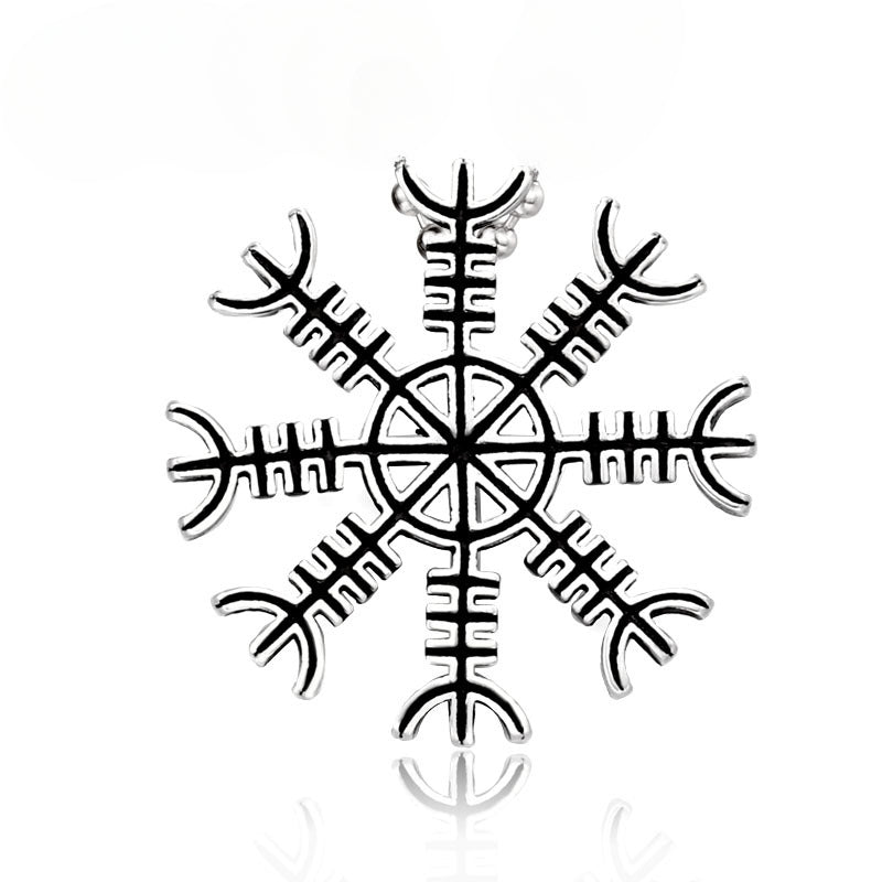 Stylish Personalized Titanium Steel Snowflake Pendant for Men - Wholesale Stainless Steel Jewelry Collection