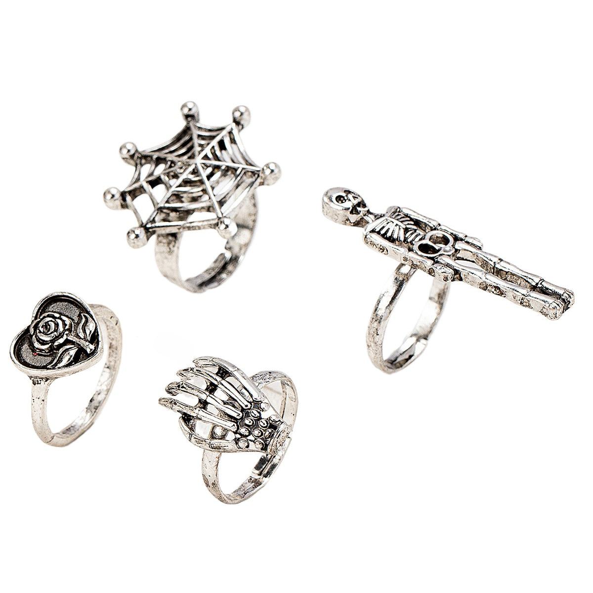 Retro Personalized Dark Drum Tower Rings for Women Planderful