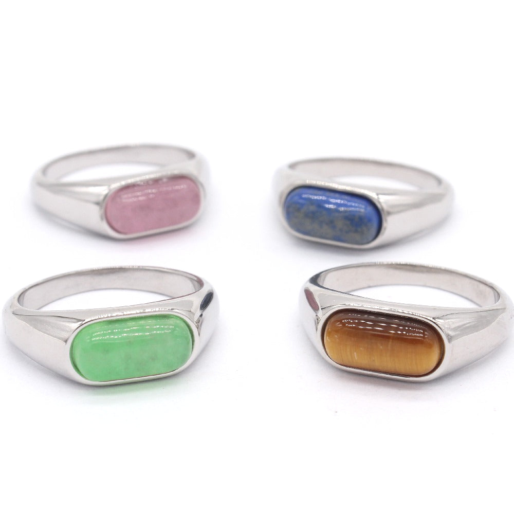 Planderful Titanium Steel Ring For Women Bold Statement Jewelry Everyday Genie Collection