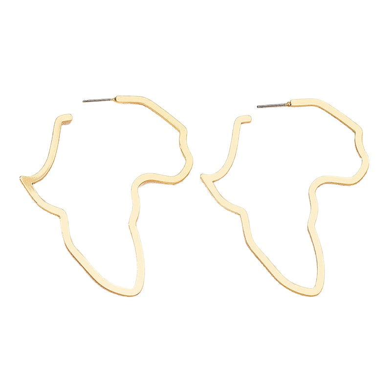 Planderful Vienna Verve Earrings – Unique Africa Map Design