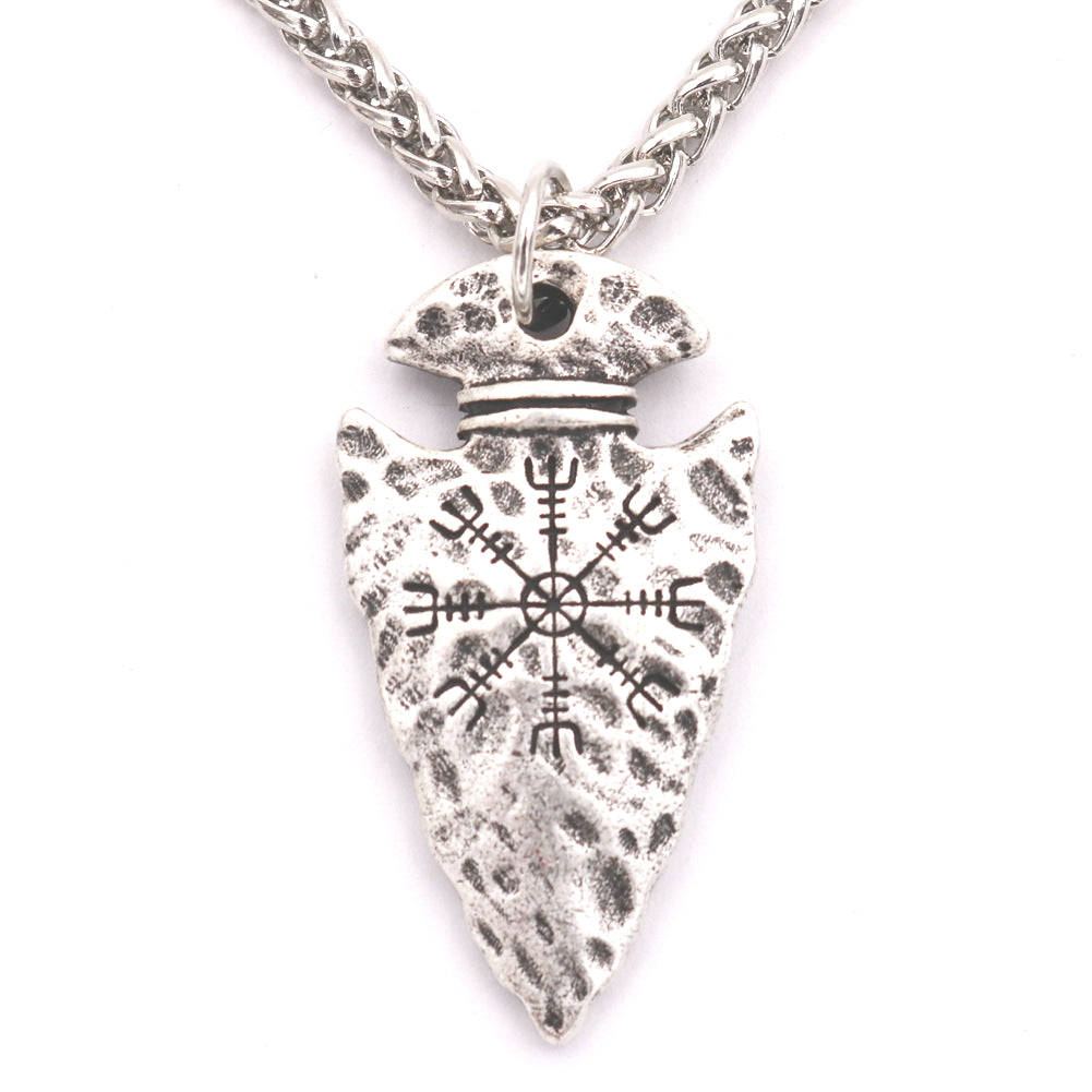 Norse Legacy Viking Compass Rune Necklace for Men