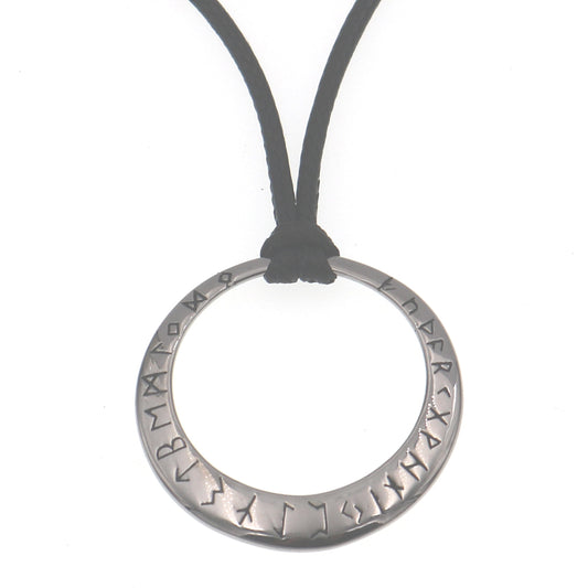Nordic Viking Rune Stainless Steel Necklace for Men from Planderful Collection