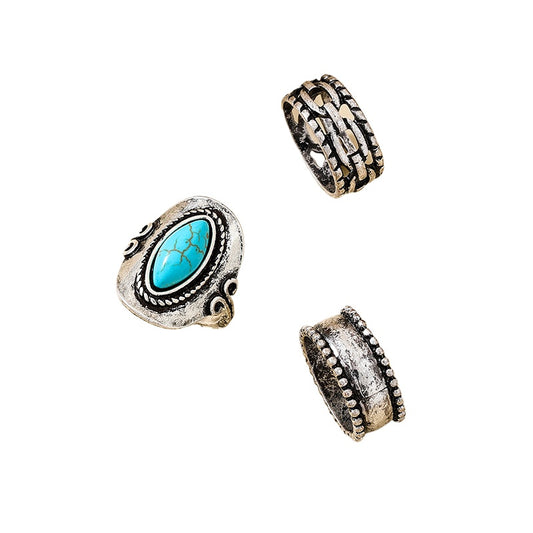 Retro Turquoise Western Cowboy Hat Women's Ring by Planderful