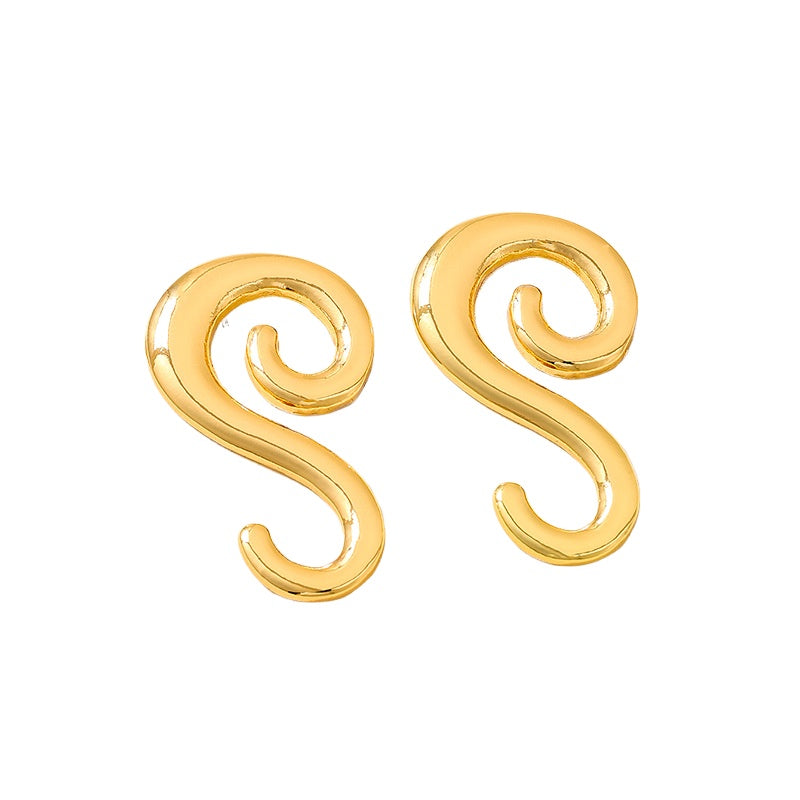 Planderful Vienna Verve Earrings – Creative Spiral Design for Versatile Daily Wear
