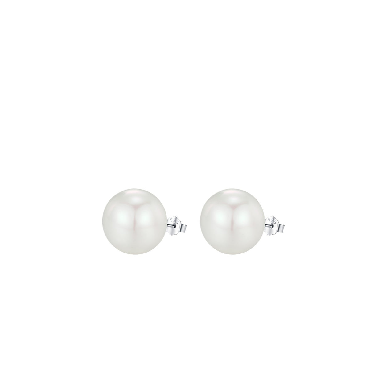 925 Sterling Silver Pearl Stud Earrings