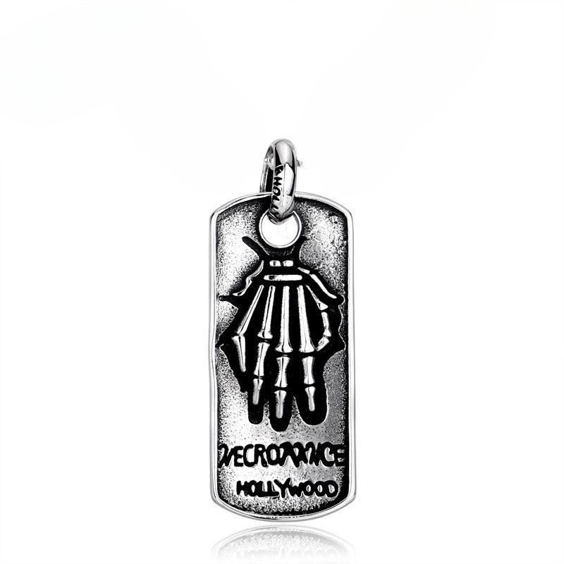 Men's Retro Titanium Steel Hand Bone Pendant - Dominating Trend Jewelry Wholesale