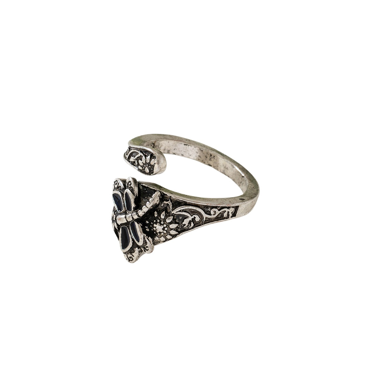 Stylish Metal Dragonfly Sunflower Ring for Trendy Women