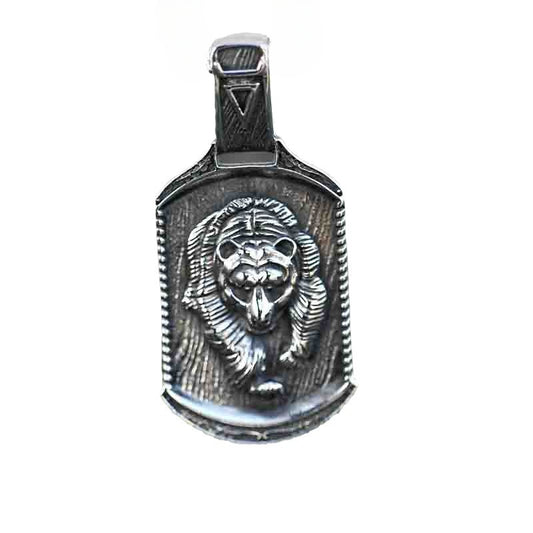 Nordic Viking Bear Titanium Steel Pendant for Men - European and American Retro Wholesale Jewelry