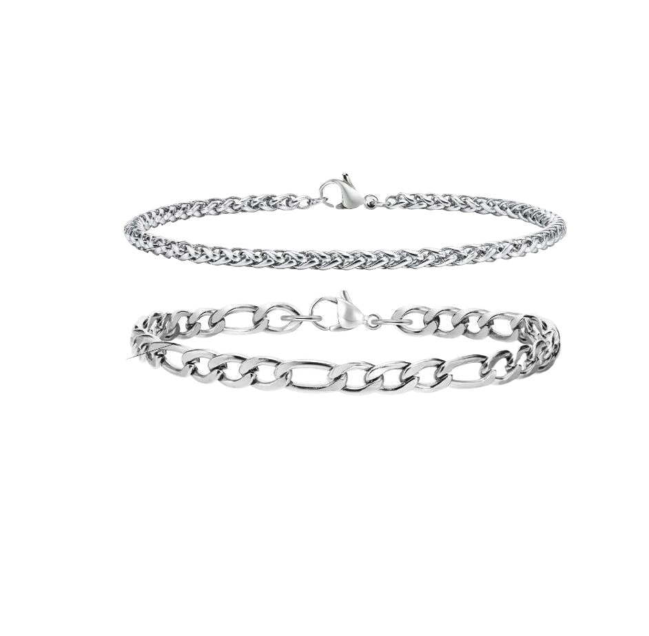 Snake Braided Stainless Steel Bracelet for Men