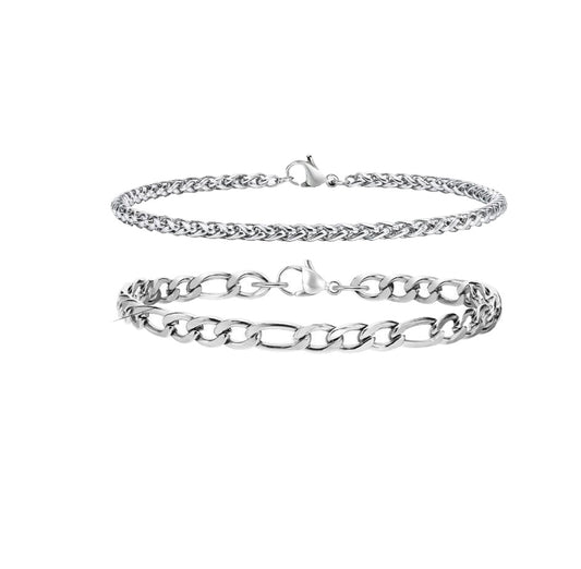 Snake Braided Stainless Steel Bracelet for Men