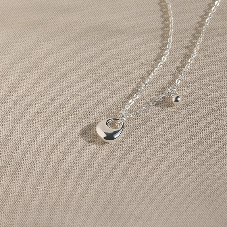 Planderful S925 Sterling Silver Necklace With Premium Niche Design Pendant For Women Clavicle Chain