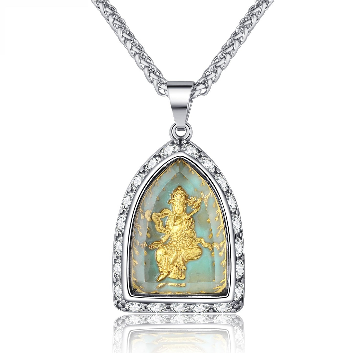 Steel Necklace – Statement Zodiac Amulet