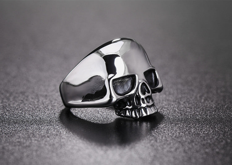 Titanium Steel Skull Ring