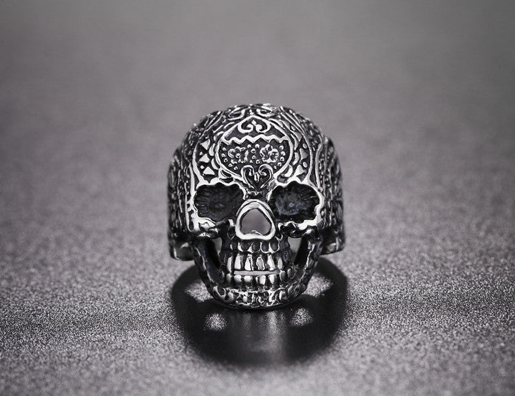 Titanium Steel Skull Ring