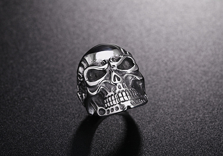 Titanium Steel Skull Ring