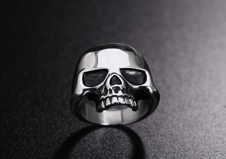 Titanium Steel Skull Ring