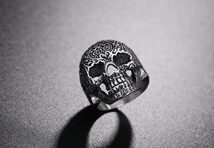 Titanium Steel Skull Ring