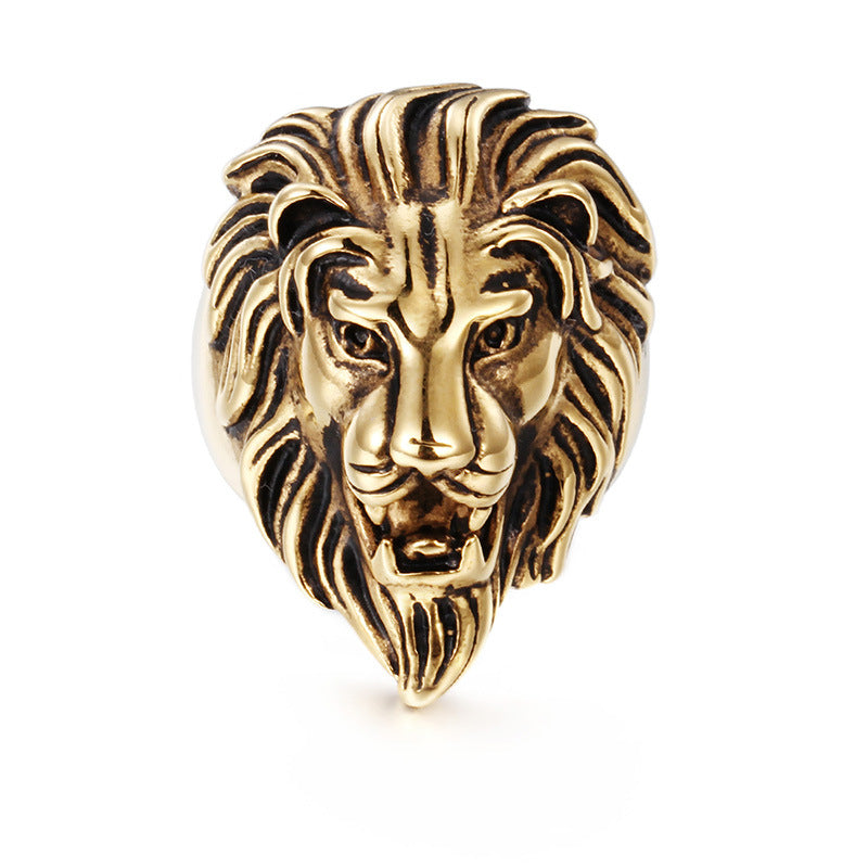 Ebay Stainless Steel Ring, Men's, Titanium Steel Lion Head Ring