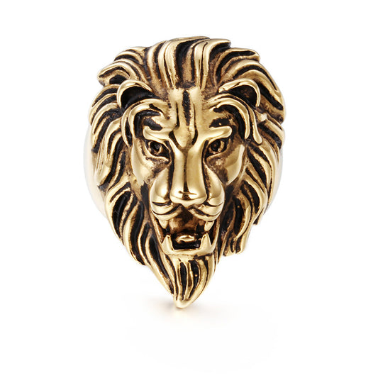 Ebay Stainless Steel Ring, Men's, Titanium Steel Lion Head Ring