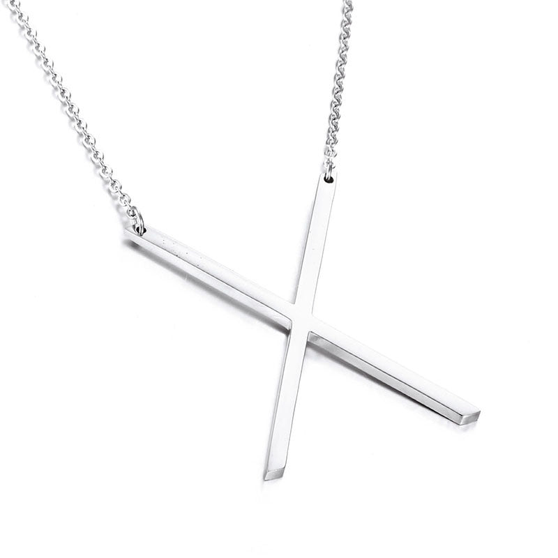 26-Letter Pendant Necklace, Fashionable And Women'S Short Collarbone Chain Titanium Steel