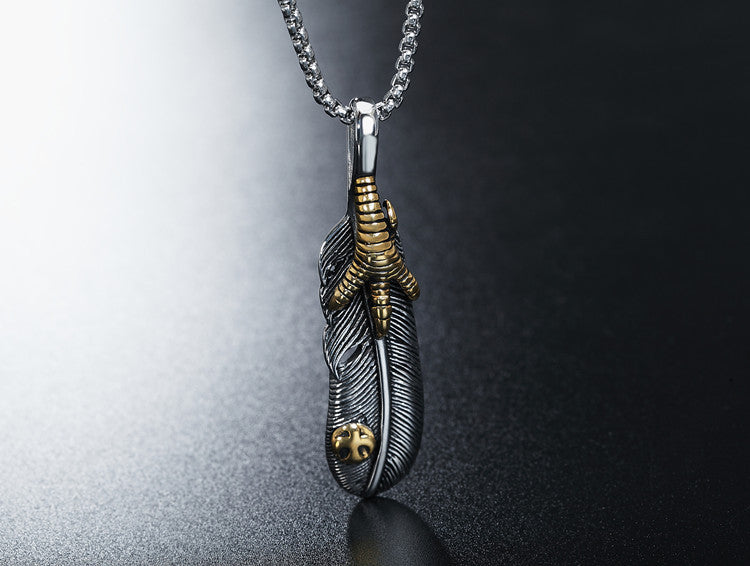 Planderful Titanium Steel Unisex Pendant Necklace With Protective Statement For Men And Women Everyday Genie Collection