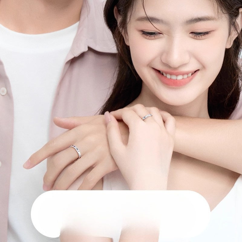 Planderful Sterling Cat Dog Ring Open Adjustable PetLovers