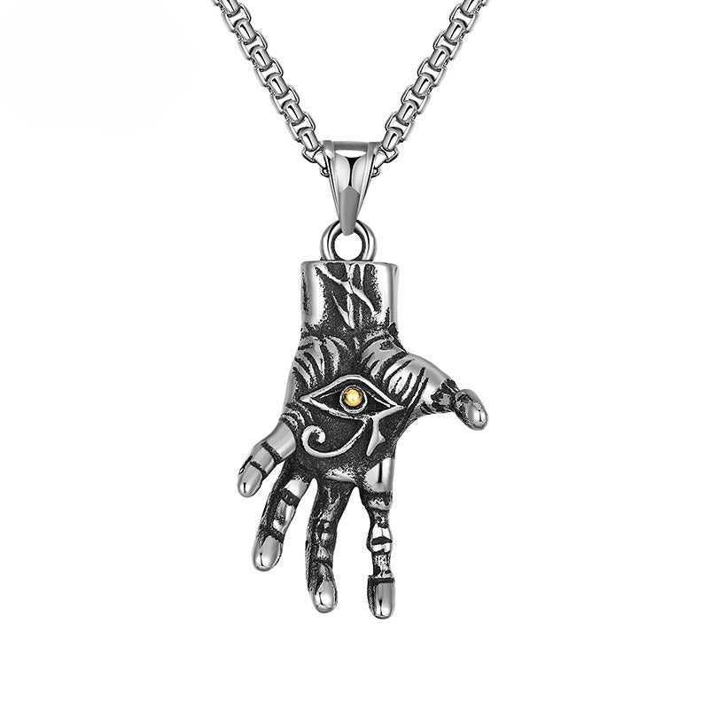 Steel Necklace – Vintage Devil's Eye