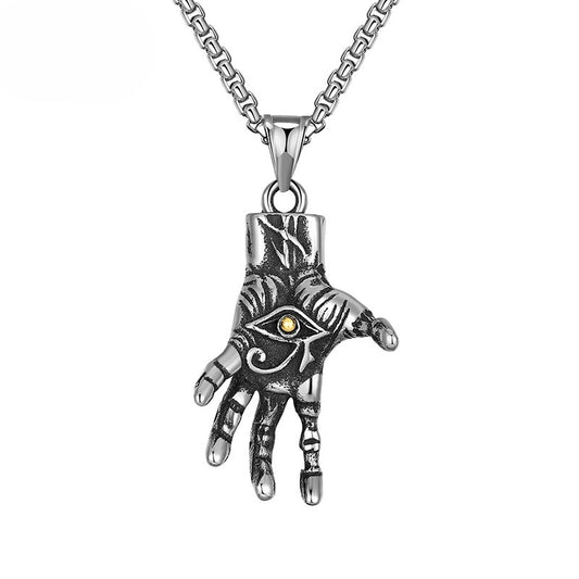 Steel Necklace – Vintage Devil's Eye