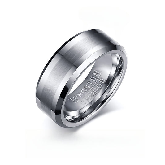 Tungsten Steel Ring for Men, Black Lasha Ring Wholesale