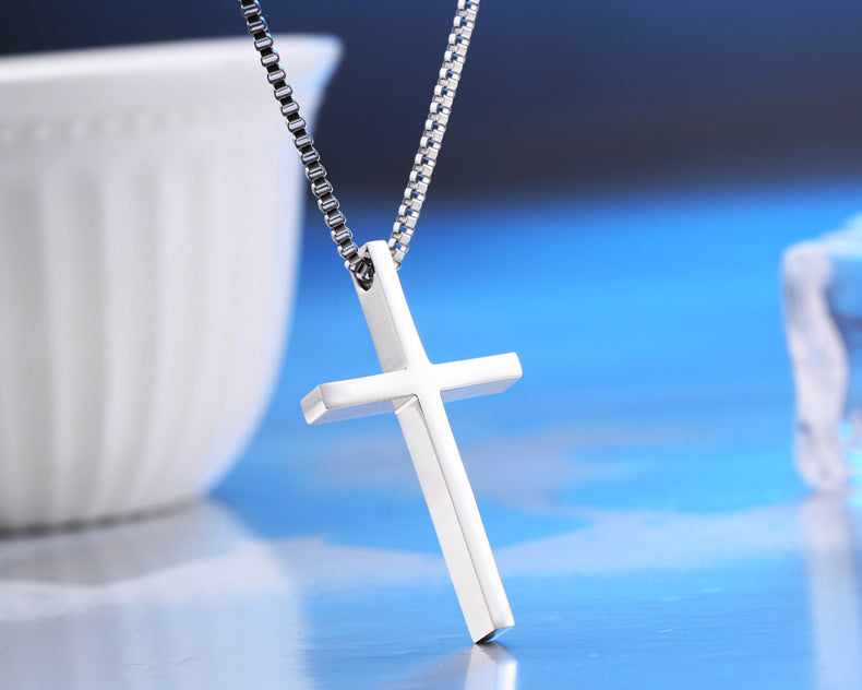 Stainless Steel Unisex Cross Pendant – Version Of The Titanium Steel Pendant Necklace