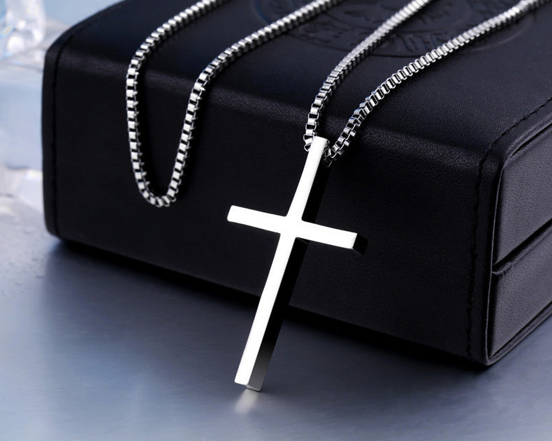 Stainless Steel Unisex Cross Pendant – Version Of The Titanium Steel Pendant Necklace