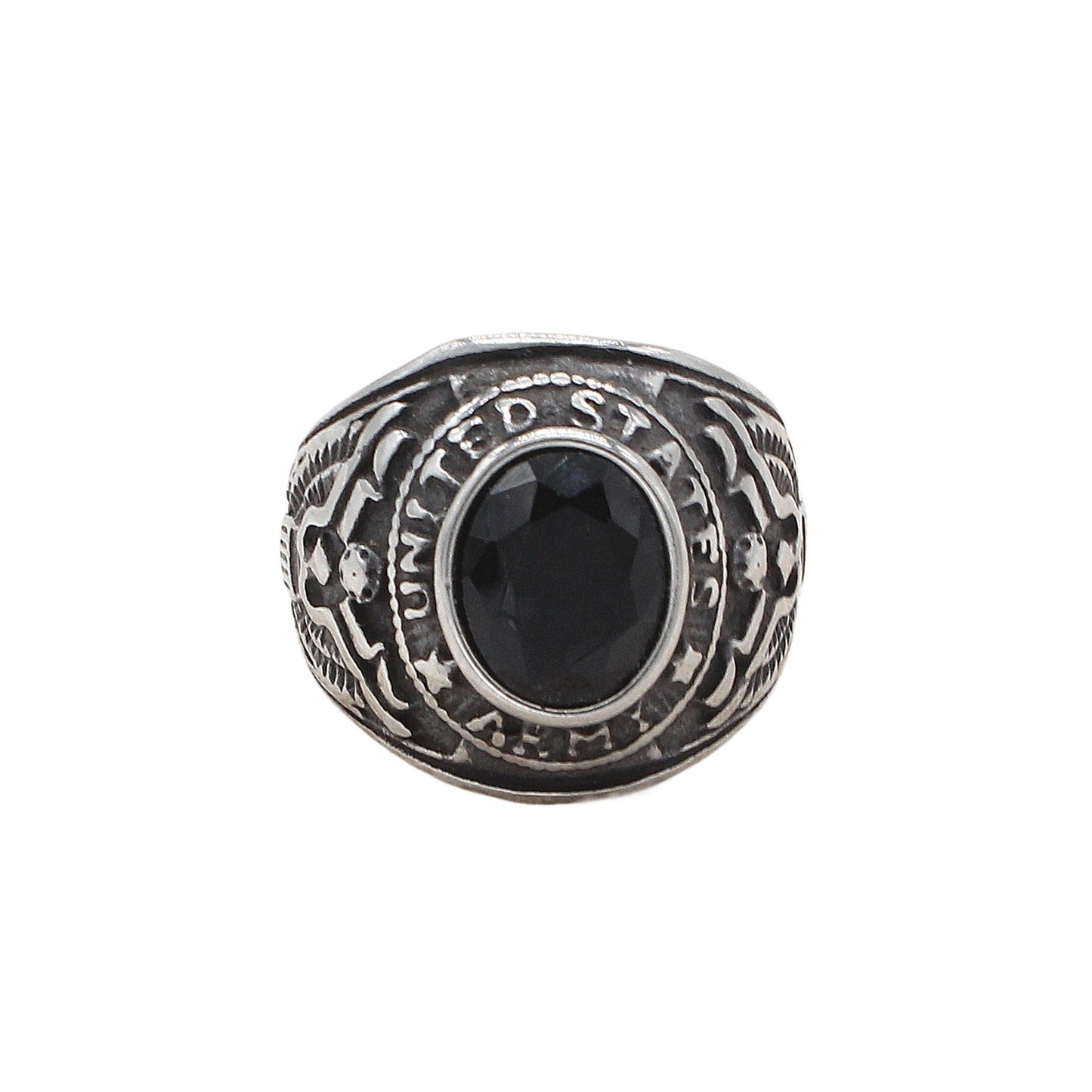 Personalized Retro GI Zircon Ring For Men And Women By Planderful Everyday Genie Protection Statement