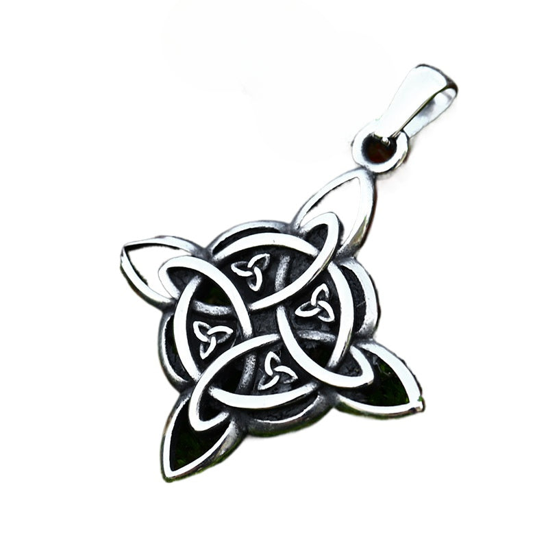 Titanium Steel Nordic Viking Celtic Knot Pendant for Men - Contemporary Jewelry Design