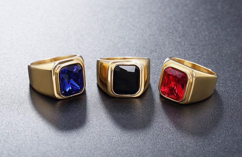 Planderful Minimalist Zircon Ring Titanium Steel Unisex for Men and Women Durable Everyday Jewelry