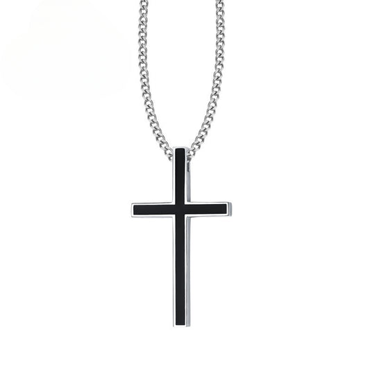 New Product Launch 45MM Stainless Steel Epoxy Cross Pendant