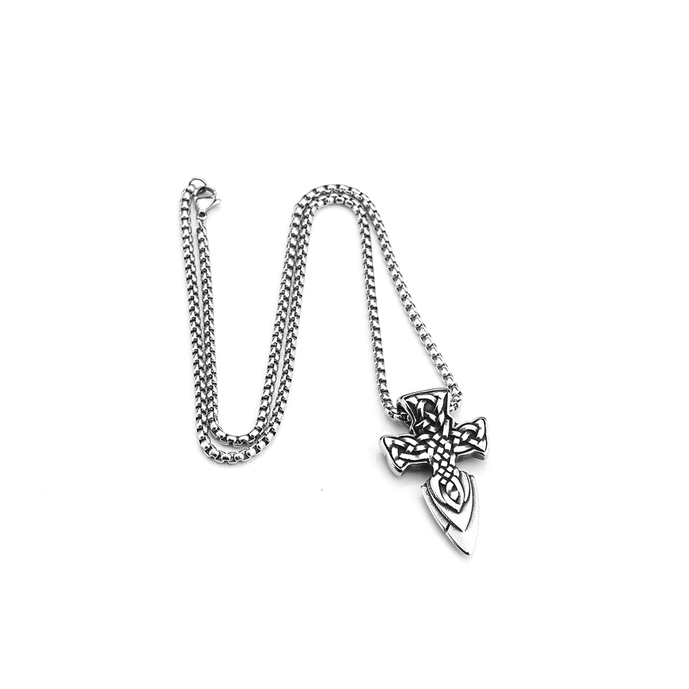European And American Style Cross Celtic Knot Pendant Necklace