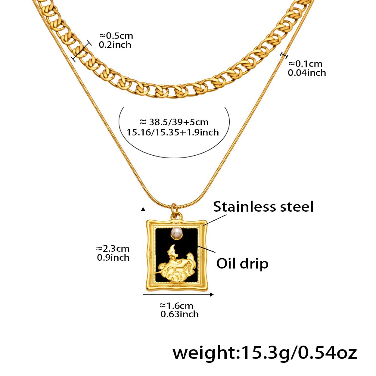 Personalized Dripping Oil Square Necklace Planderful HipHop