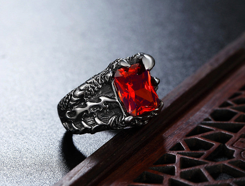 Dragon Claw Ring Titanium Steel Unisex Jewelry Bold Fashion Statement For Men And Women Planderful Everyday Genie