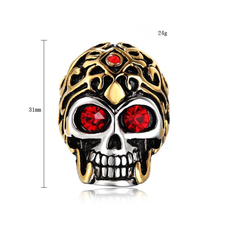 Monkey King Skull Titanium Steel Ring