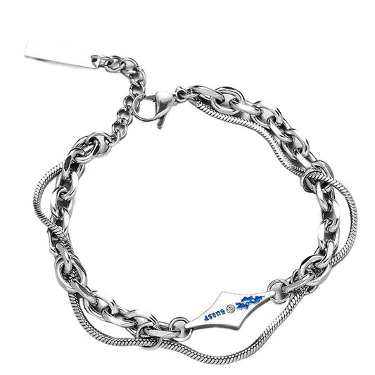Planderful Jewelry Titanium Lava Bracelet For Men